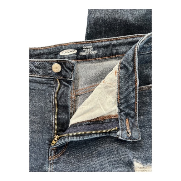 EUC Old Navy rockstar super skinny high rise distressed jeans – size 14 - Picture 3 of 8